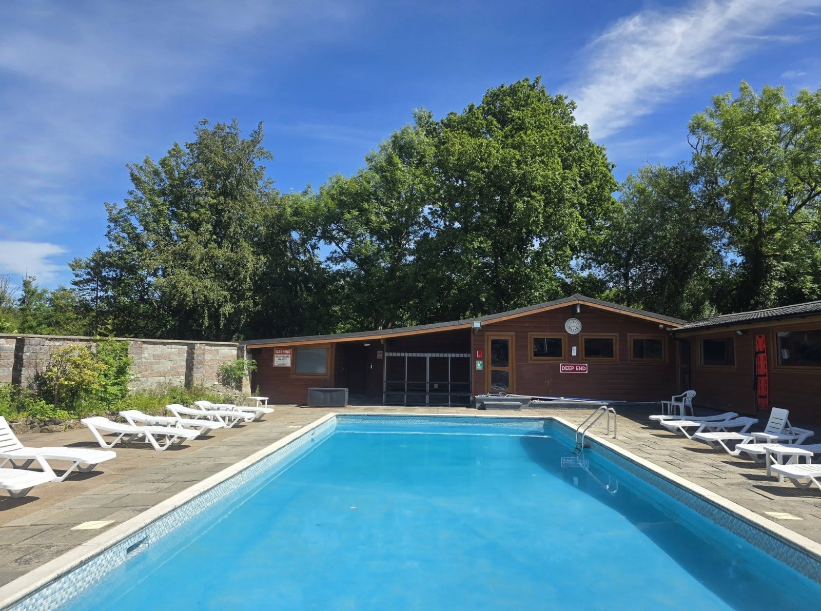 The pool is (slightly!) heated, and typically available May to September, weather depending. Please consider it a bonus when available rather than an integral part of your holiday.